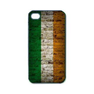 Flag of Ireland Brick Wall Design iPhone 5 and iPhone 5s Black Silcone Rubber Case   Fits iPhone 5 and iPhone 5s   Made of Silcone Rubber Providing Great Protection: Cell Phones & Accessories
