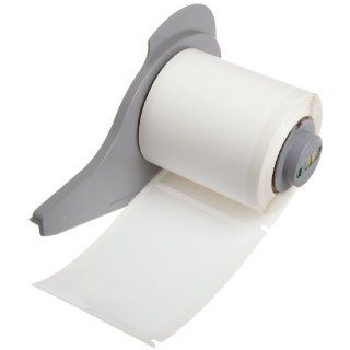 Brady M71 37 423 BradyBondz 3" Width x 1.9" Height White Color B 423 Permanent Polyester Labels With Gloss Finish For BMP71 Label Printer (100 Per Roll): Industrial & Scientific