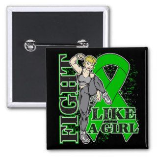 TBI Fight Like A Girl Kickin Butt Pinback Buttons