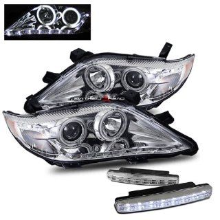 2011 Toyota Camry Halo Headlights Projector R8 Led Style + 8 Led Fog Bumper Light: Automotive