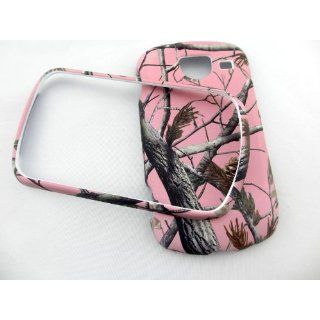 SAMSUNG BRIGHTSIDE U380 Camo Pink Pine RUBBERIZED HARD COVER CASE SNAP ON: Cell Phones & Accessories