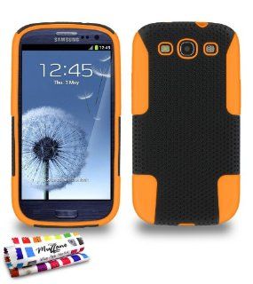 ORIGINAL MUZZANO Orange and black "Alvolia Cross" Shell for SAMSUNG GALAXY S3 / I9300 MUZZANO Cell Phones & Accessories