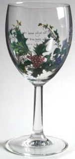 Portmeirion Holly And The Ivy, The 10 Oz Glassware Goblet, Fine China Dinnerware