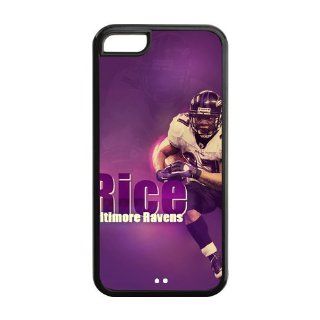 Custom NFL Baltimore Ravens Inspired Design TPU Case Back Cover For Iphone 5c iphone5c NY433: Cell Phones & Accessories