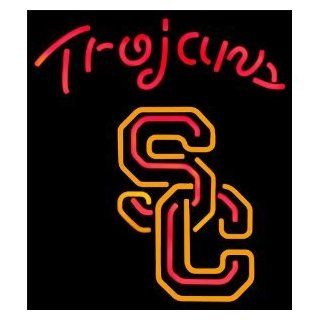 USC NCAA TROJANS FOOTBALL BEER BAR Beer Bar Pub Handcrafted Real Glass Tube Neon Light Sign 24" X 24" the Best Offer!    