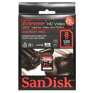 Sandisk Extreme 8GB HD Video Photo SDHC Memory Card for Sony Cyber Shot DSC WX5, DSC TX9, TX7, TX5, DSC S2100, S2000, DSC W390, W380, W370, W360, W350, W330, W320, W310, DSC HX5, HX5V, H55, DSC T99 Digital Cameras: Computers & Accessories