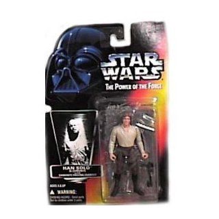 Star Wars Power of the Force Red Card Han Solo in Carbonite Action Figure: Toys & Games