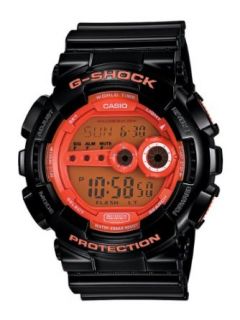 Casio Men's GD100HC 1 G Shock Black and orange Multi Function Digital Watch: Casio G Shock: Watches