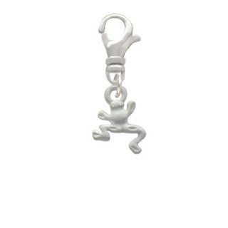 Mini Matte Silver Tree Frog Clip On Charm [Jewelry] Delight Jewelry: Delight Jewelry: Jewelry