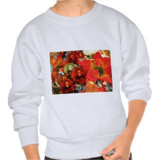 Festive Red Decorations Pullover Sweatshirt