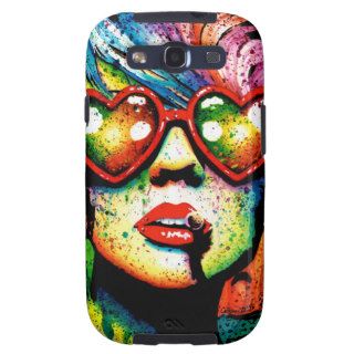 Electric Wasteland Heart Shaped Sunglasses Pop Art Samsung Galaxy S3 Covers