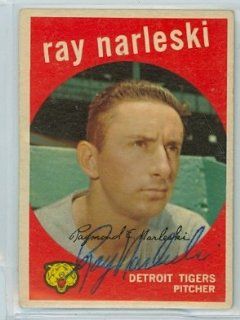 Ray Narleski AUTO d.12 1959 Topps #442 Tigers: Sports Collectibles