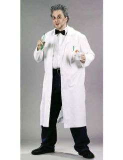 Mad Scientist Lab Coat Halloween Costume   Adults up to 44: Clothing