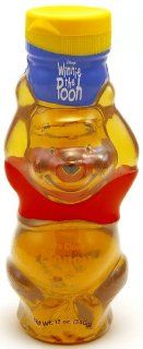 "WINNIE THE POOH" (Honey) "USA", Packaged in Bear Shaped Plastic Bottle, 340g. "Disney"  Grocery & Gourmet Food