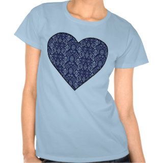 Blue Bandana Heart T Shirt