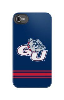 Uncommon LLC Gonzaga University Sport Stripe Frosted Deflector Hard Case for iPhone 4/4S   Retail Packaging   Blue/Red/White: Cell Phones & Accessories