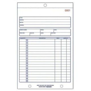 Rediform Sales Order Book, Carbonless, 2 Part, 5.5 x 7.875 Inches, 50 Forms (5L500)  Calculator And Cash Register Paper 