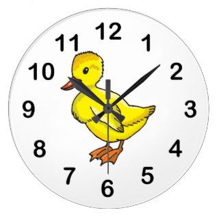 Baby duck cartoon clocks