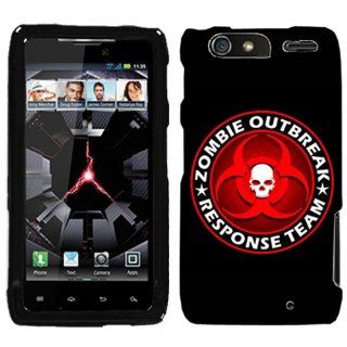 Motorola Droid Razr MAXX Zombie OutBreak Response Team Red on Black Phone Case Cover: Cell Phones & Accessories