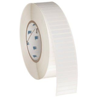 Brady THT 45 423 10 1.5" Width x 0.25" Height, B 423 Permanent Polyester, Gloss Finish White Thermal Transfer Printable Label (10000 per Roll): Industrial & Scientific