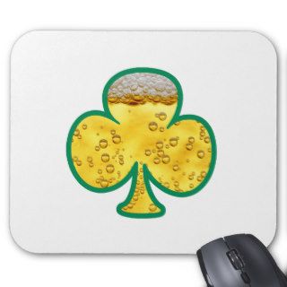 Irish Beer  Clover  St. Patrick's Day Mouse Pad
