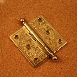 Windsor Collection Polished Brass 3.5 inch Door Hinges (Pack of 3) Door Accessories