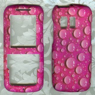 Pink Water Drops Case for Samsung SCH R451c (Tracfone)straight Talk Phone Cover: Cell Phones & Accessories