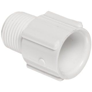 Spears 436 Series PVC Pipe Fitting, Adapter, Schedule 40, White, 1" NPT Male x Socket: Industrial Pipe Fittings: Industrial & Scientific