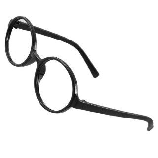 Ladies Black Plastic Full Rims Round Eyeglasses Frame: Health & Personal Care
