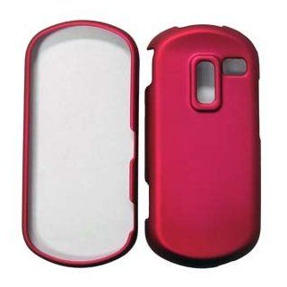 For Straight Talk Samsung R455c Accessory   Pink Hard Case Protector Cover + LF Screen Wiper Cell Phones & Accessories