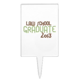 Funky Law School Graduate 2013 (Green) Cake Topper