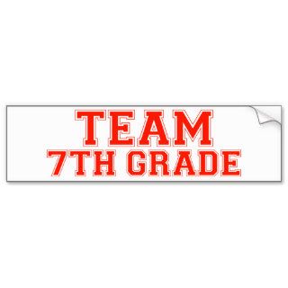 Team 7th Grade Bumper Sticker