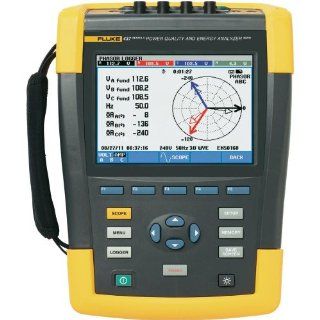 Fluke 437 II 3 Phase Power Quality and Energy Analyzer with Clamp, +/  0.5% Accuracy, 0.1V Resolution, 400Hz Frequency: Industrial & Scientific