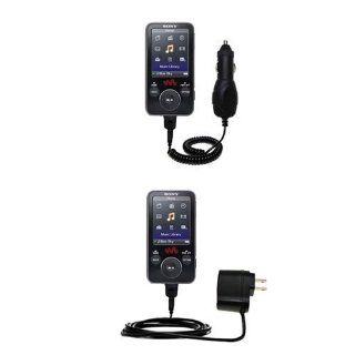 The Essential Gomadic Car and Wall Accessory Kit for the Sony Walkman NWZ E438F   12v DC Car and AC Wall Charger Solutions with TipExchange : MP3 Players & Accessories