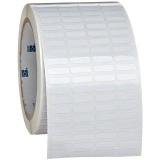 Brady THT 14 457 10 0.65" Width x 0.2" Height, B 457 High Temperature Polyimide, Gloss Finish White Thermal Transfer Printable Label (10000 per Roll): Industrial & Scientific