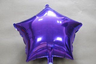PT0067 18" Inch Mylar Foil Helium STAR SHAPED Balloons, Purple Violet Color: Toys & Games