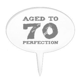 70th Birthday Aged To Perfection Cake Topper