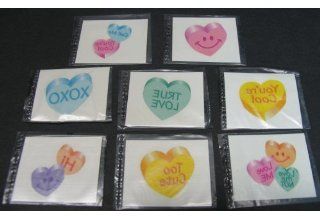 36 CONVERSATION HEART TATTOOS/VALENTINE'S Day PARTY FAVORS/2": Health & Personal Care