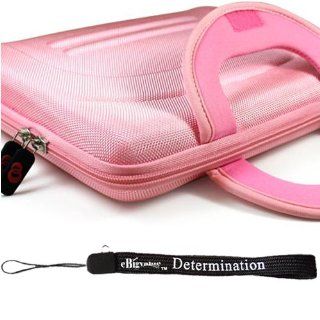 eBigValue: Pink Protective Hard Nylon Carrying Case for Sony DVP FX970 9 Inch Portable DVD Player + Determination Hand Strap: Electronics