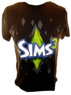 The Sims 3 Mens T Shirt   Diamond Logos Distressed Style: Novelty T Shirts: Clothing