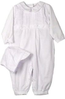 Petit Ami Infant Boys Christening Romper Pants Set, 12M: Infant And Toddler Rompers: Clothing