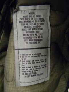 US Genuine Issue (GI) Army Military M 65 Field Jacket Liner OD: Clothing