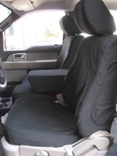 Exact Seat Covers, F462 X8, 2009 2010 Ford F150 XL Front 40/20/40 Split Seats with Solid Center Armrest Custom Exact Seat Covers, Graphite Automotive Twill: Automotive