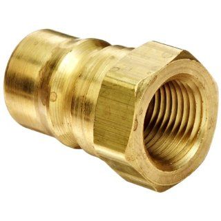 Dixon B17 463 Brass Industrial Hydraulic Quick Connect Fitting, Poppet Valve Plug, 1/2" Coupling x 1/2" 14 NPTF: Quick Connect Hose Fittings: Industrial & Scientific