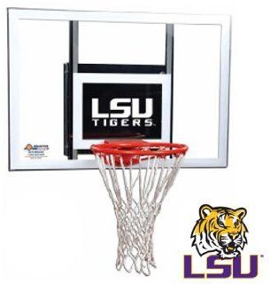 LSU Tigers Goalsetter Junior Wall Mount Basketball Hoop : Wall Mount Basketball Backboards : Sports & Outdoors
