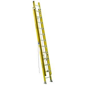 Werner 24 ft. Fiberglass D Rung Extension Ladder with 375 lb. Load Capacity Type IAA Duty Rating D7124 2