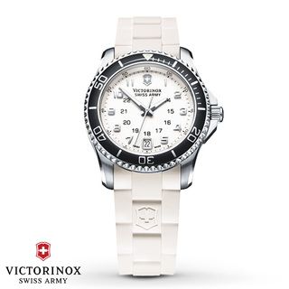 Swiss Army Women's Maverick GS White Dial Black Bezel Watch   241491 Victorinox Swiss Army Women's Swiss Army Watches