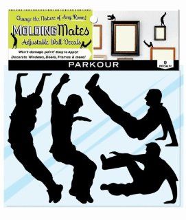 Molding Mates Action Parkour 9 Molding Mates Home Decor Peel and Stick Vinyl Wall Decal Stickers   Parkour Kids