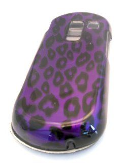 Samsung R455c Straight Talk Purple Leopard 3D HARD Design Case Skin Cover Protector: Cell Phones & Accessories