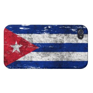 Scuffed and Worn Cuban Flag iPhone 4/4S Covers